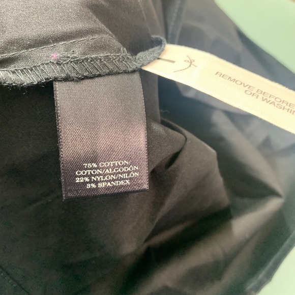 Ann Taylor Top Womens 8P Black Crossback Cut Out Short Sleeve‎ Casual Party - Picture 7 of 11